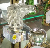 A LALIQUE CLEAR AND FROSTED GL