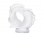 A LALIQUE "DEUX POISSON" CRYST