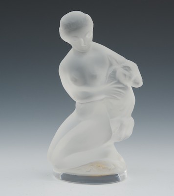 A Lalique Diana Crystal Mascot A