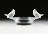 A LALIQUE FROSTED AND CLEAR TW
