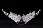 A LALIQUE FROSTED AND CLEAR GL