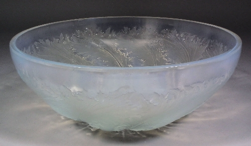A Lalique frosted glass bowl