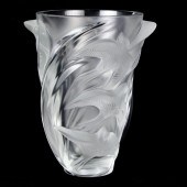 A LALIQUE FROSTED GLASS MARTIN