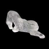 A LALIQUE FROSTED GLASS ZEILA