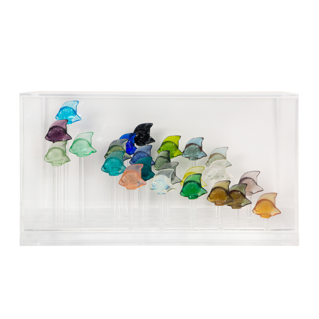 A LALIQUE GLASS AQUARIUM A