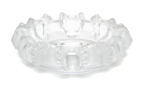 A Lalique Glass Bowl of circular