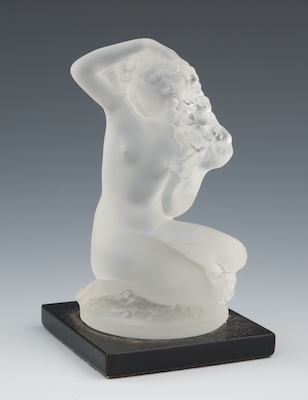 A Lalique Glass Female Figure