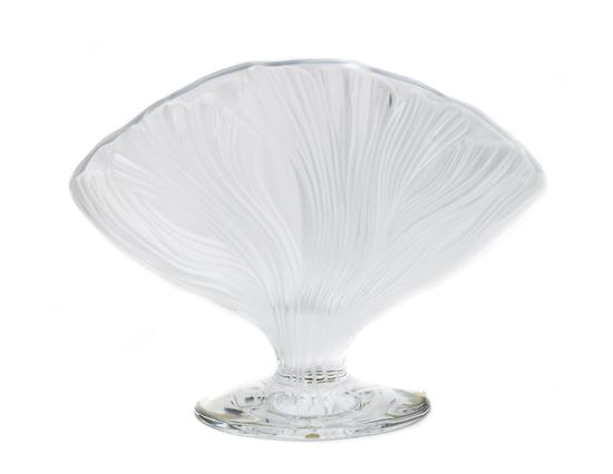 A Lalique Molded Glass Ichor Vase