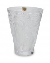 A LALIQUE "ONDINES" CRYSTAL VA