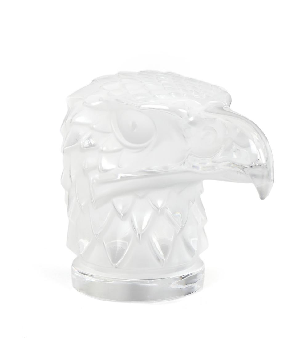 A LALIQUE "TETE D'AIGLE" CRYSTAL