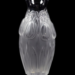 A Lalique Tulipes Vase Second