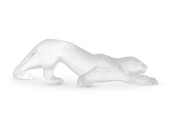 A LALIQUE "ZEILA PANTHER" GLAS