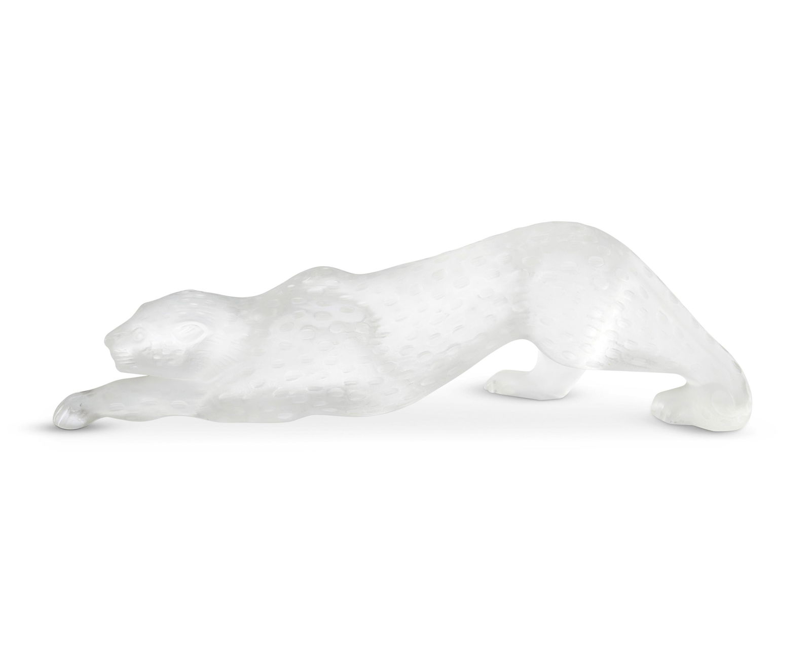 A LALIQUE "ZEILA PANTHER" GLASS