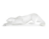 A LALIQUE "ZEILA PANTHER" GLAS