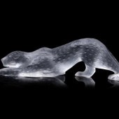 A Lalique Zeila Panther Sculpt