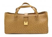 A Lambertson Truex Tan Ostrich