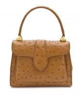 A Lana Marks Tan Ostrich Bag g