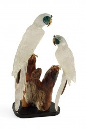 A LAPIDARY HARDSTONE & METAL G