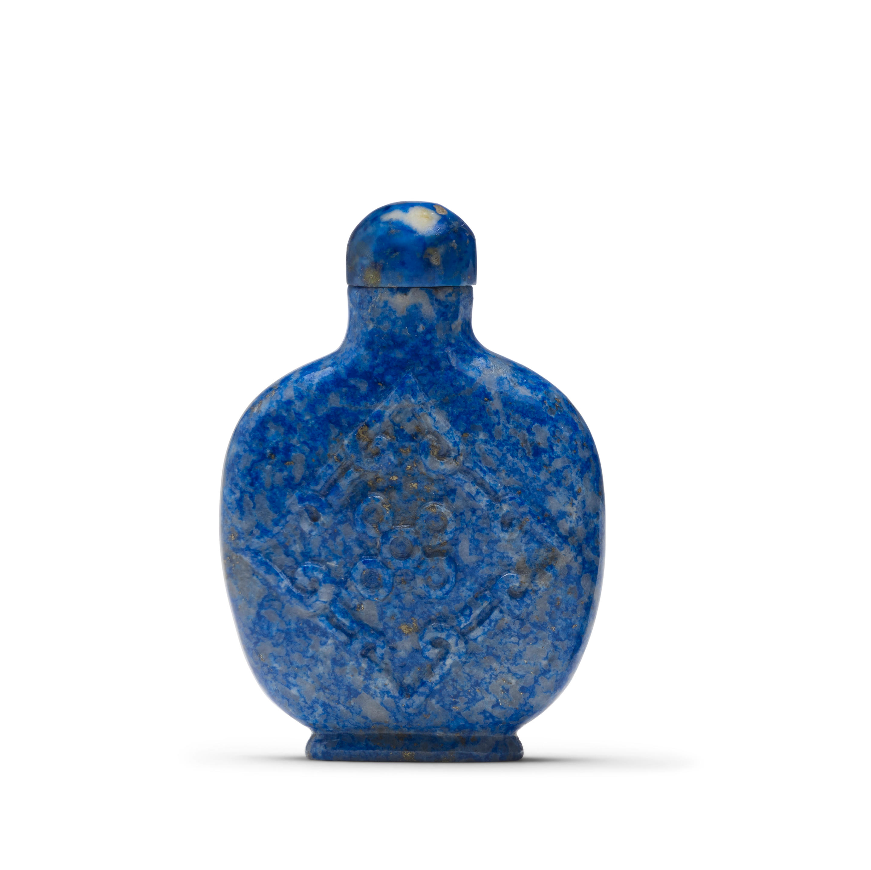 A LAPIS LAZULI SNUFF BOTTLE 20TH