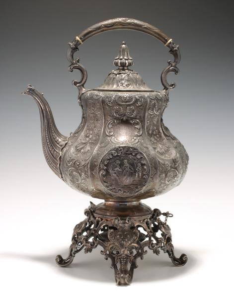 A LARGE 1849 LONDON STERLING SILVER