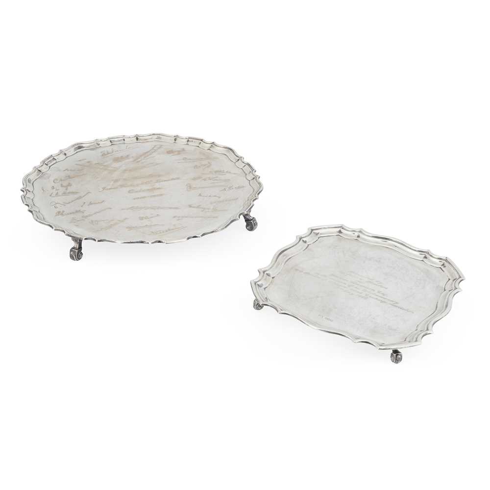 A LARGE 1920S PRESENTATION SALVER