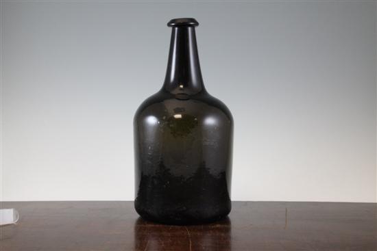 A large 19th century black glass