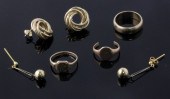 A large 9ct gold wedding band