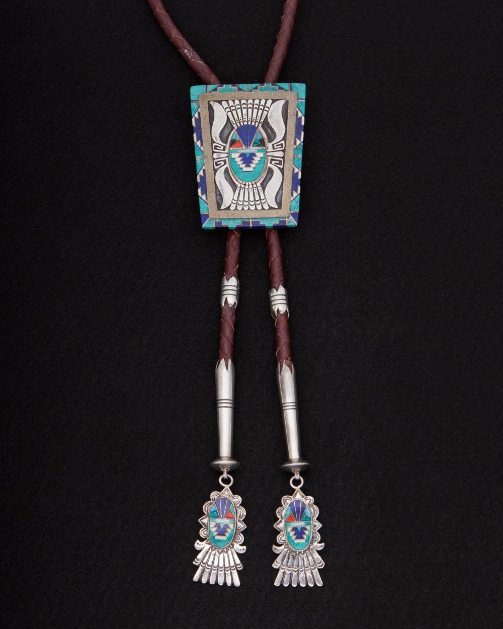 A LARGE ABRAHAM BEGAY STERLING