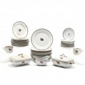 A LARGE ANTIQUE SERVICE OF TEA