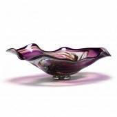 A LARGE ART GLASS CENTERPIECE