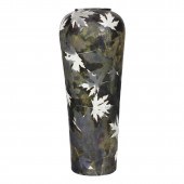 A LARGE ART POTTERY RAKU CERAM