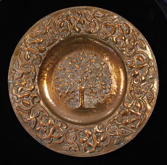 A large Arts and Crafts copper