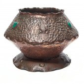 A LARGE ARTS & CRAFTS ENAMEL M