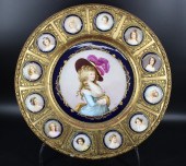 A LARGE AUSTRIAN PORCELAIN PLA