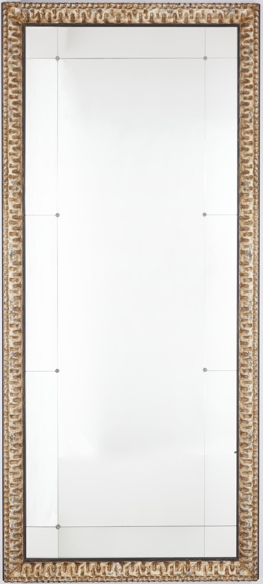 A LARGE BAROQUE STYLE SILVERED