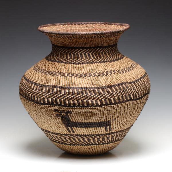 A LARGE BASKETRY OLLA ATTRIBUTED AS