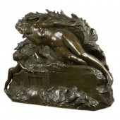 A LARGE BELGIAN PATINATED BRON