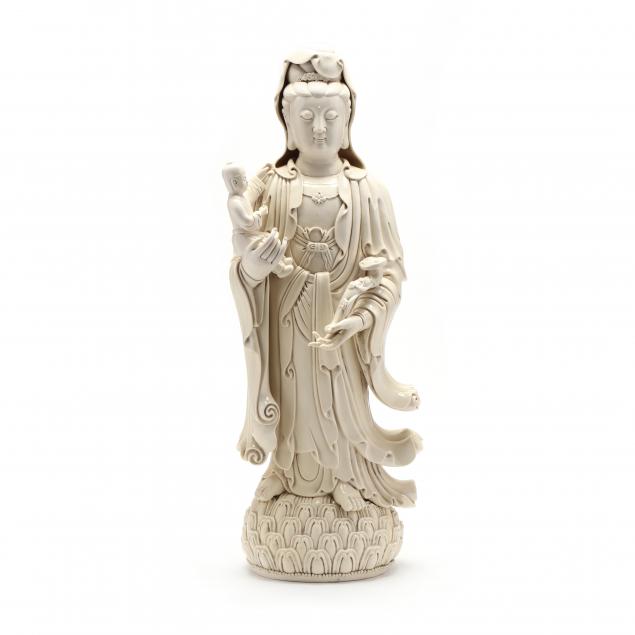 A LARGE BLANC DE CHINE PORCELAIN