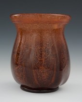 A Large Blown Glass Vase The b