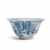 A LARGE BLUE AND WHITE 'WESTER