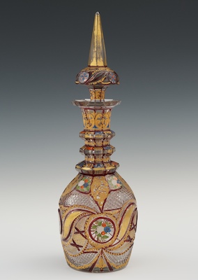 A Large Bohemian Cut Glass &