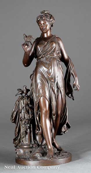 A Large Bronze Figure of a