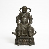 A Large Bronze Figure of Zhenw