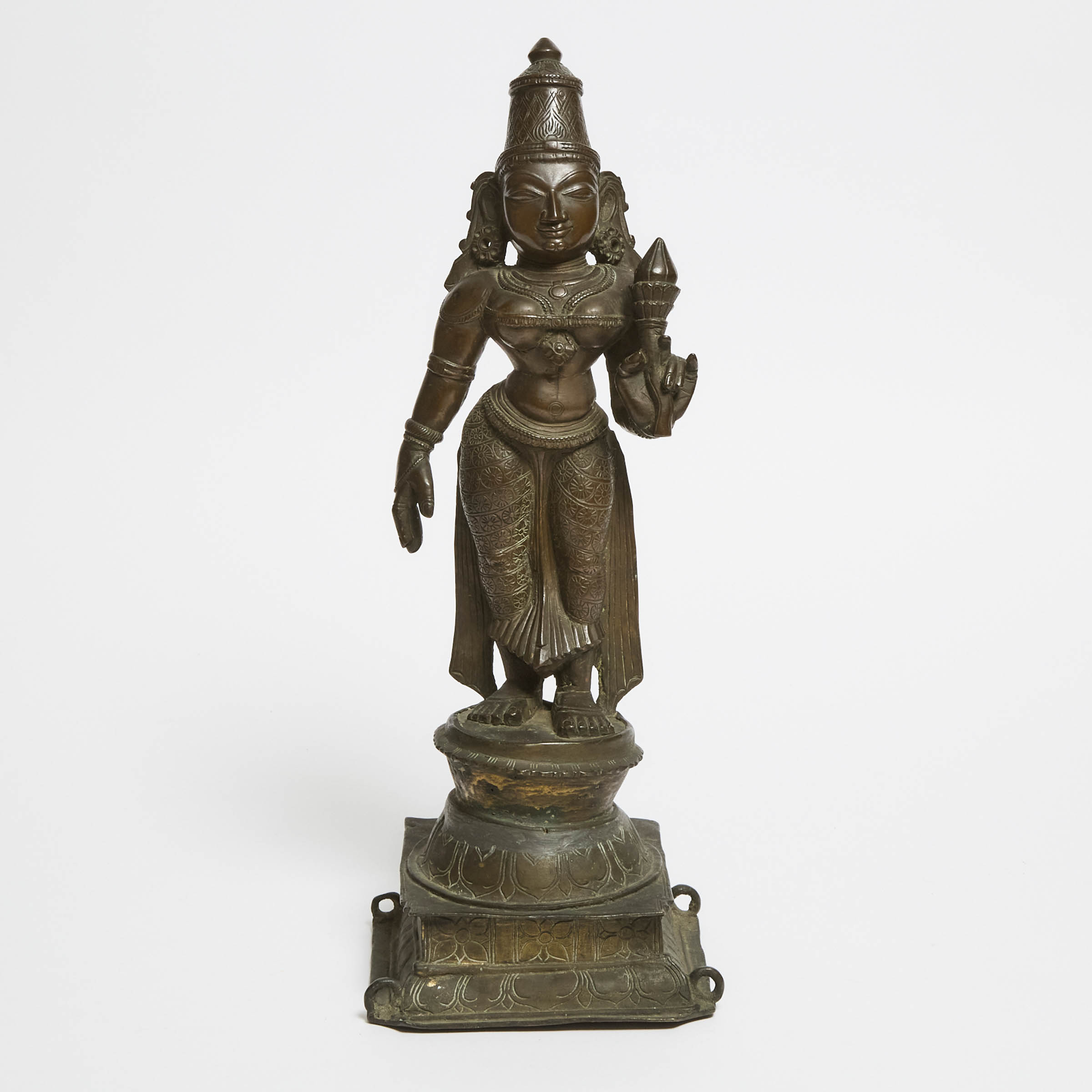 A Large Bronze Standing Figure of