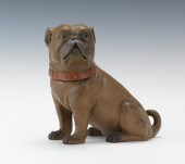 A Large Bulldog Figural Humido