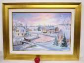 A LARGE CANADIAN WINTERSCAPE O