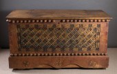 A LARGE CARVED MERANTI WOOD DO