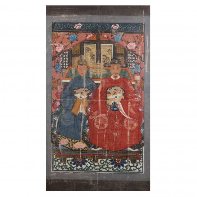 A LARGE CHINESE ANCESTOR PORTRAIT