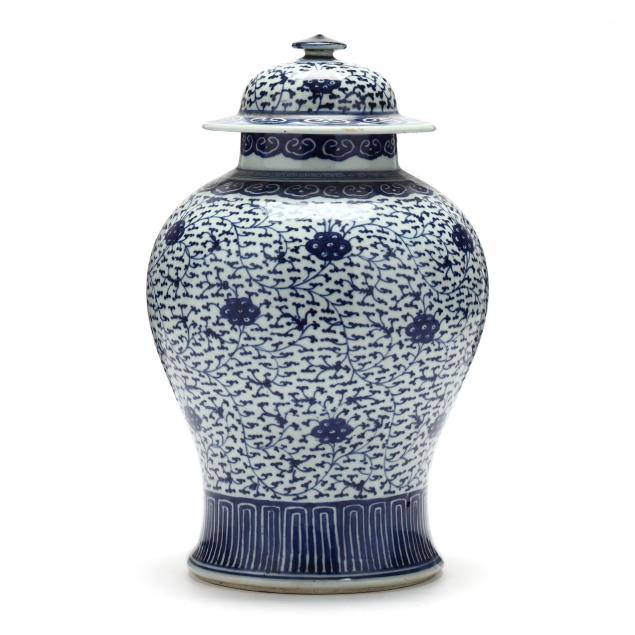 A LARGE CHINESE BLUE AND WHITE