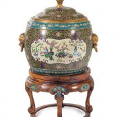A Large Chinese Cloisonné Enam